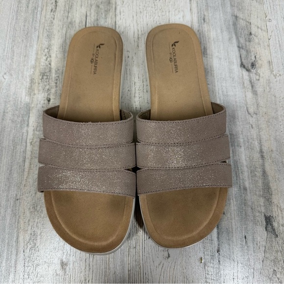Koolaburra by UGG Taupe Suede Double Strap Slide Sandals #158 - Picture 5 of 11